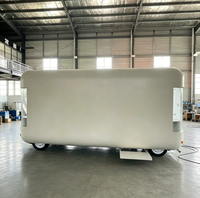 Remorque alimentaire en aluminium personnalisable Aobote à double essieu tandem pour la bière, la restauration rapide, l'utilisation en extérieur - Résistante à la rouille, facile à nettoyer, DOT/CE