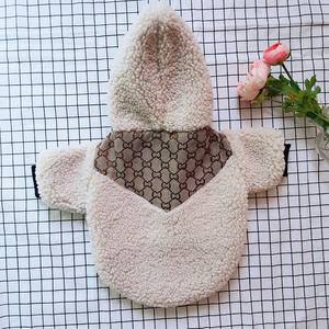 Abrigo Casual de Piel de Cordero con Parches Estilo Urbano para Mascotas, Ropa de Invierno Cálida de Nuevo Estilo para Perros Pequeños, <span class=keywords><strong>Bulldog</strong></span> Francés, Teddy, Bichón Frisé - Product Image 4