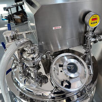 Machine de mélange de détergents 100-500L, homogénéisateur émulsifiant sous vide à cisaillement élevé, équipement de fabrication d'huile capillaire