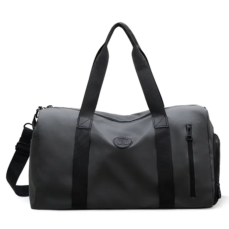 กระเป๋าเดินทางสำหรับผู้หญิงและผู้ชาย, กระเป๋าทรงดัฟเฟิลน้ำหนักเบาเรียบง่ายเหมาะสำหรับใช้ในยิมข้ามคืน