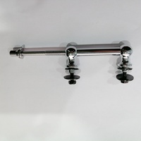 Pièces de lugs de tambour à tube de tension à deux billes en alliage d'aluminium de haute qualité, multi-tailles, plaqué nickel, oxyde noir