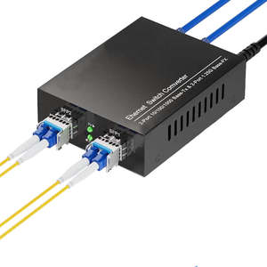 Convertisseur de média optique monomode Gigabit à succès avec 2 ports RJ45 et 2 ports SFP, transceiver optique SC 10/100/1000M A/B - Product Image 1
