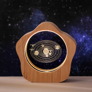 Ornamento in Vetro 3D LED Luminoso Personalizzato, Mini Luce Notturna, Decorazione per la Casa, Regalo di Natale, Artigianato in Cristallo, Galassia di Cristallo - Product Image 5