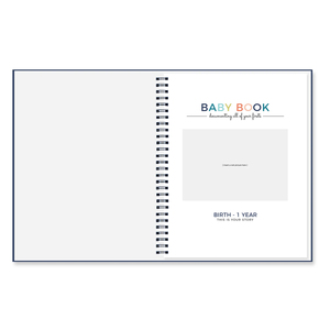 Carnet <span class=keywords><strong>de</strong></span> bébé personnalisé avec couverture rigide en PP, reliure spirale, livre <span class=keywords><strong>de</strong></span> souvenirs <span class=keywords><strong>de</strong></span> la première année <span class=keywords><strong>de</strong></span> bébé, cadeau personnalisé, impression personnalisée, enregistrement du bébé - Product Image 2