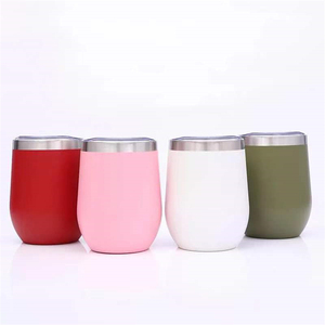 <strong>Wine</strong> Cups <strong>Tumbler</strong> 12oz Insulated with Lid Stainless Steel Stemless <strong>Wine</strong> <strong>Tumbler</strong> Glasses Double Wall Vacuum Cups - Product Image 2