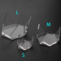 Supports en acrylique triangulaires pliables transparents modernes et personnalisés de 2 mm d'épaisseur pour présentoirs de vêtements – Vente en gros