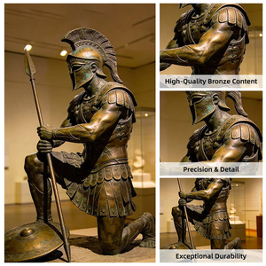 Escultura de Bronce Decorativa de Jardín Personalizada, Moderna, de Metal, de Tamaño Real, de Personajes Famosos de Roma, Troya y Esparta - Product Image 4