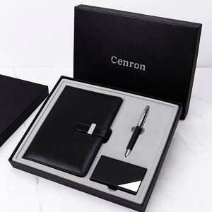 Caja de Regalo Corporativa Personalizada para Clientes, Combo de Cuaderno y Bolígrafo con Tarjetero, Precio al por Mayor - Product Image 4