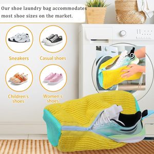Polyester Washable Large Capacity Reusable Shoe Washing Machine Bags Sneakers Tennis Shoes Slippers-Deep Clean <b>Storage</b> Dust Bags - Product Image 2