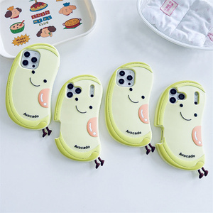 เคสโทรศัพท์มือถือซิลิโคนลายอะโวคาโด 3 มิติ สำหรับ iPhone 17 16 15 14 13 Pro Max ลายยิ้ม ผลไม้สีเขียว นุ่ม ยืดหยุ่น ป้องกันด้านหลัง รุ่นใหม่ - Product Image 4