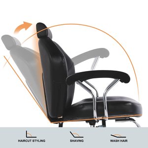 Sillón <span class=keywords><strong>de</strong></span> Peluquería Hidráulico con Elevación e Inclinación, Silla <span class=keywords><strong>de</strong></span> Estilismo Giratoria <span class=keywords><strong>de</strong></span> 360 Grados, Muebles <span class=keywords><strong>de</strong></span> Salón <span class=keywords><strong>de</strong></span> Estilo Moderno - Product Image 5