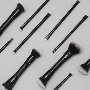 YRX 5pcs Custom Dual ended Makeup <b>Brush</b> Synthetic Hair Black Luxury Makeup <b>Brush</b> Set Oem With Luxury Packaging - Product Image 3