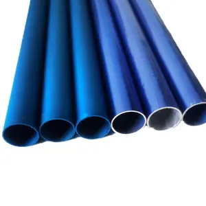 כחול כסוף מט אלומיניום צינור מתכת אלומיניום עגול צינור עבור רהיטים