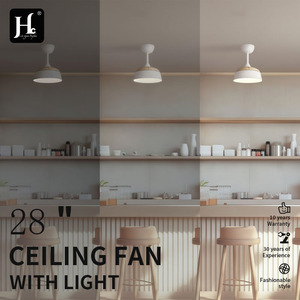 Modern <b>Ceiling</b> Fan <b>Light</b> LED 5000K Warm White Surface Mounted Metal Body <b>Remote</b> <b>Control</b> IP33 2160 Lumens for Living Room 220V - Product Image 6
