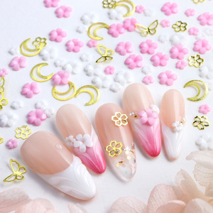 3D đầy màu sắc kim loại hoa nhỏ flatback bức tượng nhỏ cho sổ lưu niệm đám cưới & Nail Art trang trí thủ công mỹ nghệ Nail Rhinestones huni mô hình thương hiệu - Product Image 4