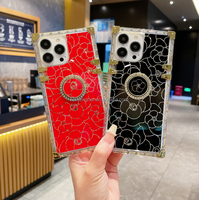2023 nouveau porte-bague en diamant fleur fantaisie Bling paillettes couverture de téléphone pour tecno POVA 5 CAMON20 PRO 5g Spark10 pro/HOT30 étui