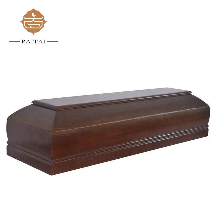 Herstellung Direkt Export Standard Carving Massivholz Sarg für den Bestattungs gebrauch