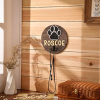 Support mural en bois ANA pour laisse de chien, crochet pour manteau et clés, décoration patte de chien pour la maison, salon