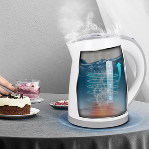 Winning Star Electric Kettle 1.8L White Stainless Steel UK EU Plug Household Use - Product Image 2