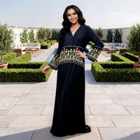 Nouvelle Abaya ouverte pour femmes, grande taille, brodée, style décontracté et moderne, pour l'Aïd en Arabie Saoudite, collection 2026, faible MOQ, best-seller