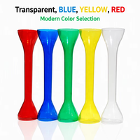 Meilleures ventes - Gobelet à bière en plastique transparent de 700 ml sans BPA avec long col et couvercle, logo personnalisé pour les fournitures de fête et les anniversaires