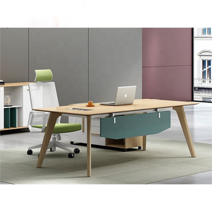 Escritorio ejecutivo Vintage moderno de alta calidad Sinonis con diseño de panel Hutch tamaño personalizado hecho en China - Product Image 4