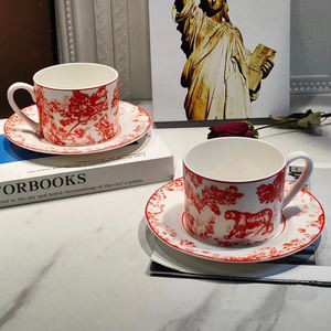 Juegos de té y café de porcelana de hueso de cerámica clásica europea de lujo al por mayor grado alimenticio - Product Image 4