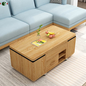 Semplicità tavolo da caffè con sollevamento, tavolo da pranzo, tavolino telescopico multifunzionale - Product Image 3