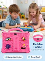 Tablet Anak Grosir Pabrik 7-inci Android 14 untuk Pendidikan Anak 8+256GB dengan Slot WiFi Tablet Pembelajaran Anak