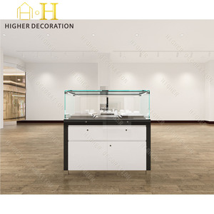 Chất lượng cao đồ trang sức cửa hàng truy cập Glass trang sức Hiển thị nội với LED ánh sáng đồ trang sức Showcase cho bán - Product Image 5