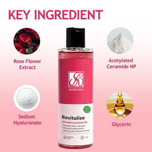 Label privé gel <span class=keywords><strong>nettoyant</strong></span> féminin PH-Balanced <span class=keywords><strong>nettoyant</strong></span> <span class=keywords><strong>intime</strong></span> doux à l'extrait de fleur de rose - Product Image 4