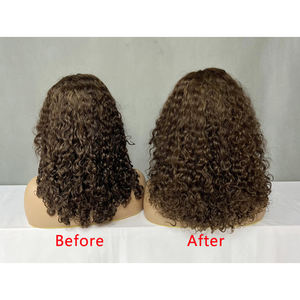 วิกผมแท้แบบ Super Double Drawn ขายดี ขนาด 14 นิ้ว ลอนสวยหรู วิกผมหน้าผากลูกไม้ 13x4 ผมเวียดนาม มี 5 สีพร้อมส่ง - Product Image 2