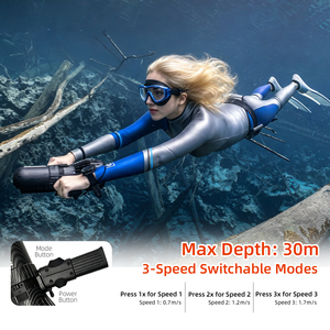 Scooter Subacuático Eléctrico Plegable, Propulsión Acuática, Velocidad Máxima 1.7 m/s, Profundidad 30 m, para Snorkel y Buceo - Product Image 5