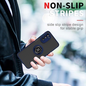 Funda de Silicona con Anillo para <span class=keywords><strong>Motorola</strong></span> <span class=keywords><strong>Moto</strong></span> G52 <span class=keywords><strong>G22</strong></span> G31 G6 G60S E5 E6 STYLUS GLPY G Power FAST ELE PLUS, Carcasa Rígida de PC - Product Image 4