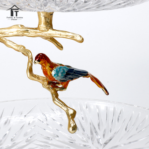 Vassoio di Lusso in Oro per Frutta Secca, Piatto per Servire Frutta e Noci, Ciotola in Vetro per Frutta, <span class=keywords><strong>Alzata</strong></span> per Torte - Product Image 6