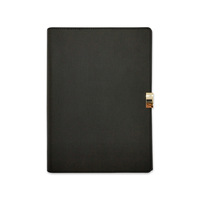 Carnet de planification quotidienne A5 en cuir de luxe de haute qualité avec logo personnalisé imprimé en sérigraphie, ensemble cadeau portable en papier