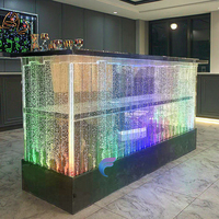 Fonction d'eau personnalisée en tant que table de comptoir de réception LED avec télécommande