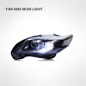 Adecuado para <span class=keywords><strong>Toyota</strong></span> 11-13 Nuevo conjunto de faros delanteros <span class=keywords><strong>Corolla</strong></span> <span class=keywords><strong>modificado</strong></span> con luces LED de circulación diurna, luces de xenón de doble lente - Product Image 4
