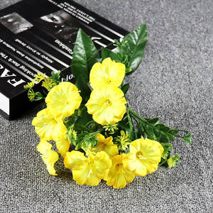 Oferta Especial: Ramo de Flores Artificiales Wangzu FPB1035 de 10 Cabezas y 35 cm, Tacto Real, Petunia de Seda Moderna para Hogar, Comercios e Interiores - Product Image 3