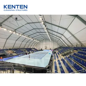 Polygonal shape construction padel tennis court winter tent supplier durable weatherproof sport field tents for tennis court