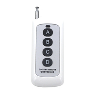 Control Remoto RF 433MHz EV1527 con Código de Aprendizaje, 1/2/3/4/6/8 Botones, Universal para Puertas de Garaje, Portones y Sistemas de Alarma
