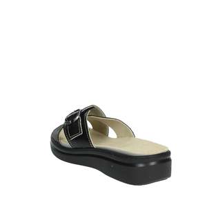รองเท้าแตะสไลด์ Cinzia Soft Donna Ciabatta Bassa MZK65-T สีดำ รองเท้าผู้หญิงแบบสวม สบายเท้า - Product Image 2