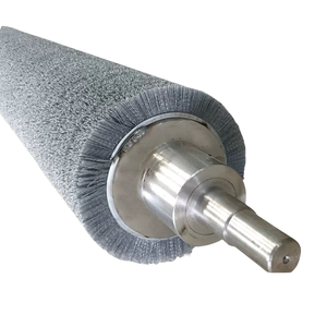 Настроенная 304 нержавеющая сталь вал DuPont абразивная проволока из карбида кремния 80 балок спиральная намоточная роликовая щетка для полировки древесины - Product Image 4