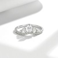 Bague en Moissanite en Argent Sterling 925, Forme Poire 3x5mm, Couleur D VVS1, Couronne en V, 2 Couleurs, Bijoux pour Femme