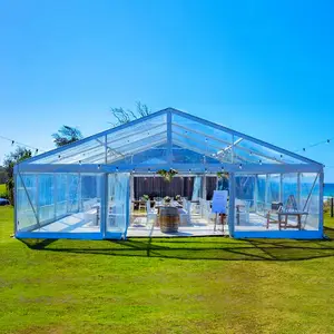 工場価格高級屋外ルーフトップイベント結婚披露宴マーキークリア12m * 10m 12m * 20m 12m * 30mビッグトレードショーテント