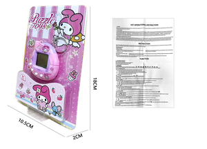 Konsol Game genggam tingkat hewan peliharaan, mainan hewan peliharaan Virtual elektronik untuk anak-anak dengan fungsi memberi makan & Perawatan - Product Image 6