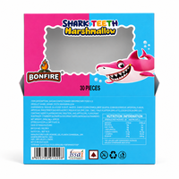 Viral BOBFIRE Guimauves Dents de Requin, pour Enfants, Fêtes et Pâtisserie, Idéal pour l'Achat en Magasin et la Vente au Détail