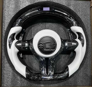 Volant en cuir Nappa haut de gamme sur mesure, option de couleur de surpiqûres, compatible avec tous les modèles BMW <span class=keywords><strong>E</strong></span>, F, G, volant M Sport - Product Image 5