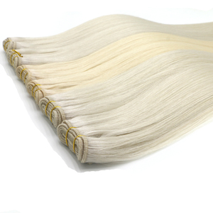 Extensions de cheveux humains 100% <span class=keywords><strong>Remy</strong></span> <span class=keywords><strong>Martin</strong></span> Cuitcle, double trame, double plat, avec dentelle - Product Image 5