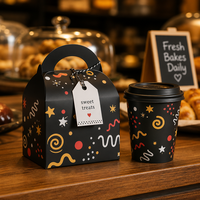 Emballages alimentaires et de boissons personnalisés OEM, boîte en papier pour boulangerie, gobelet en papier, bol en papier